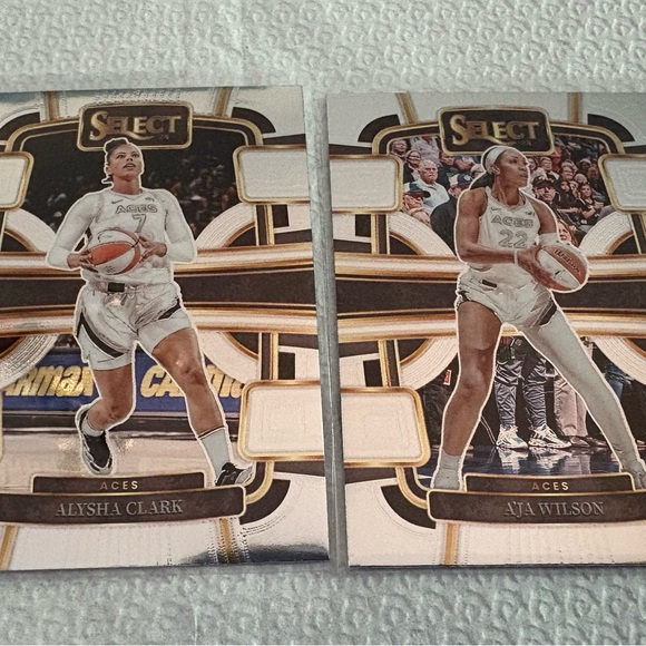 Aja Wilson and Alysha Clark Select Panini Basketball Cards - Picture 1 of 2